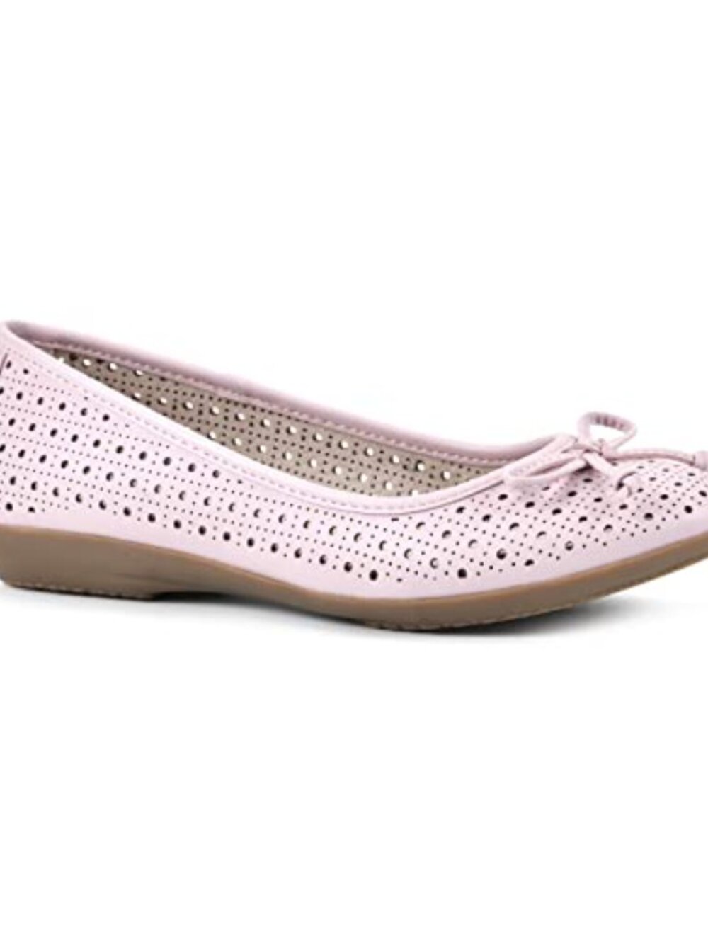 Women's Ballet Flats Perforated Memory Foam Comfort Slip-On